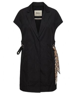 Herno Sleeveless Blazer Dress - Black