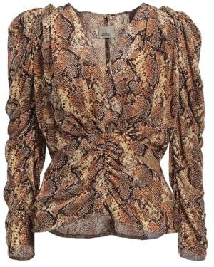 Isabel Marant Silk Blend Top - Brown