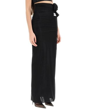 Dolce & Gabbana Jersey Stretch Maxi -Rock - Schwarz