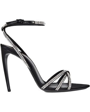Saint Laurent Ava Sandals - Black