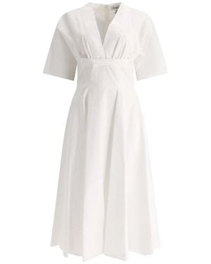 Alaïa Cotton Casual Dress - White