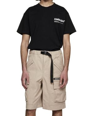 Ambush Hinterhalt Baumwoll -Bermuda -Shorts - Natur