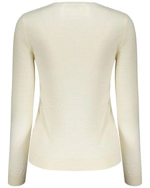 Valentino Logo Sweater Virgin Wool - Natural