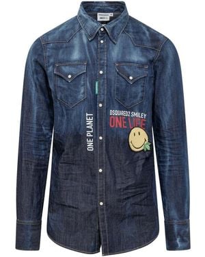 DSquared² Denim Shirts - Blue