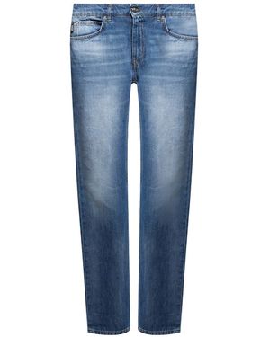 Versace Cotton Logo Denim Jeans - Blue
