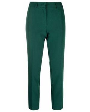 Blanca Vita Cropped Tailored Trousers - Green