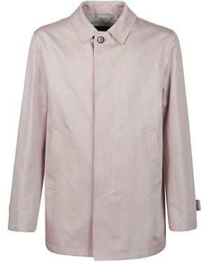 Herno Single-Breasted Coat - Brown