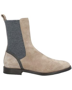 Brunello Cucinelli Suede Boots - Gray