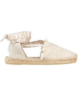 Stella McCartney Logo Canvas Espadrilles - Natural