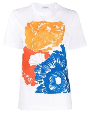 Ferragamo Cotton T-Shirt - Blue