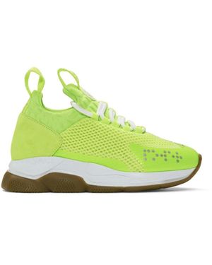 Versace SS19 Sneakers "Cross Chainer" al neon - Verde