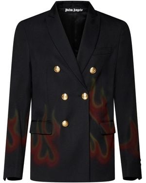 Palm Angels Fire Blazer - Black