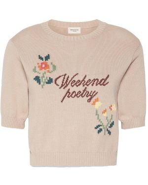 Weekend by Maxmara Weekend Fiacre Cotton Pullover - Natural