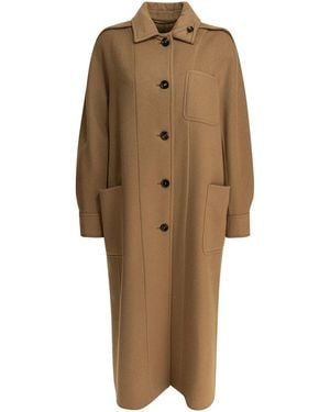 Max Mara Chemisier Coat - Brown