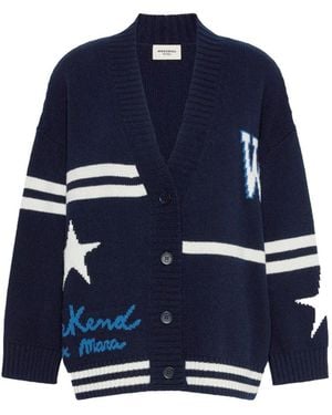 Weekend by Maxmara Weekend Belgio Wool Cardigan - Blue