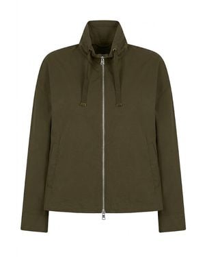 Herno Drawstring High-Neck Jacket - Green