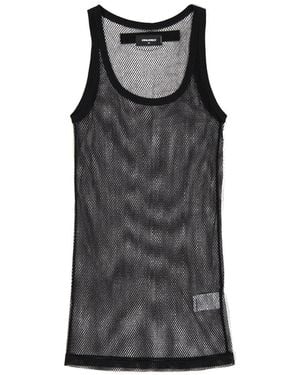 DSquared² Sleeveless Tops - Black