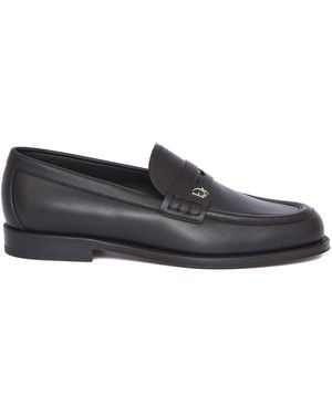 Dior Leather Loafers - Black