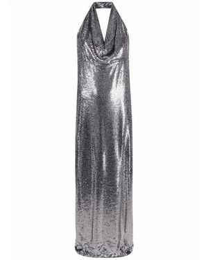 Blanca Vita Sequin-Embellished Long Dress - Grey
