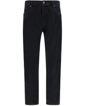 Saint Laurent Jeans dritti rilassati - Nero