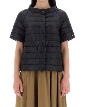 Herno Short-Sleeve Down Jacket Polyamide - Black