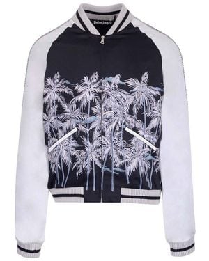 Palm Angels Bomber Jackets - Blue