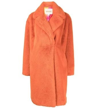 Apparis Imani Faux Fur Coat - Orange