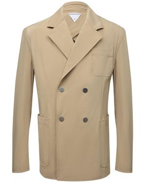 Bottega Veneta Blazers - Natural