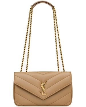 Saint Laurent Lou Lou Small Bag - Natural