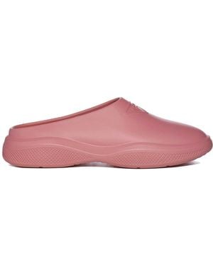 Prada Ciabatte e Zoccoli Gomma Rosa Begonia
