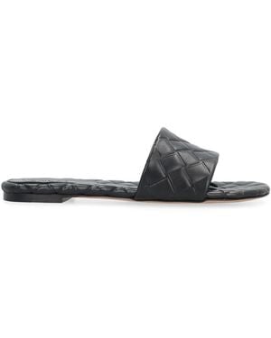 Bottega Veneta Amy Leather Mules - Black