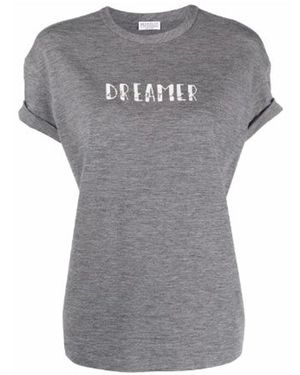 Brunello Cucinelli Dreamer Jersey T - Grey