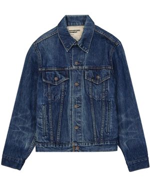 R13 Giacca in cotone e denim - Blu