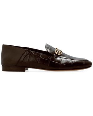 Ferragamo Louis Leather Lofaers - Brown