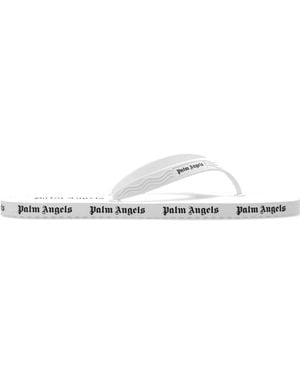 Palm Angels Pantofole in gomma per donne - Bianco