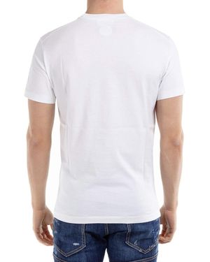 DSquared² T-Shirt Mit Regenbogen-Logo Aus Baumwolle - Weiß