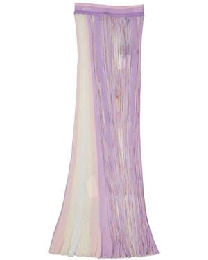 Missoni Elastic Maxi Skirt - Purple