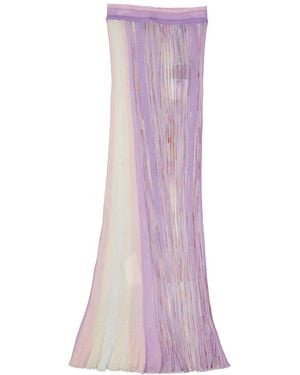 Missoni Elastic Maxi Skirt - Purple