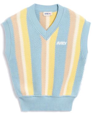 Autry Cotton Vest - Blue