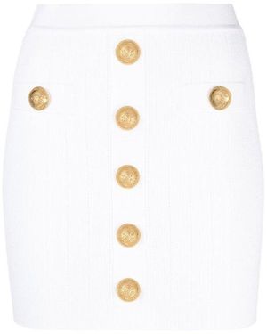 Balmain Short Skirts - White