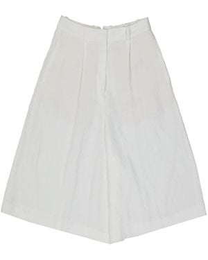 Fabiana Filippi Linen Blend Shorts - White