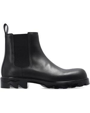 Bottega Veneta Leather Ankle Boots - Black