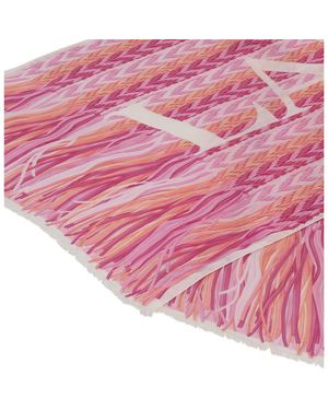 Lanvin Chevron -Logo -Musterschal - Pink