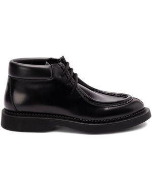 Saint Laurent Arno Lace-Up Ankle Boots - Black