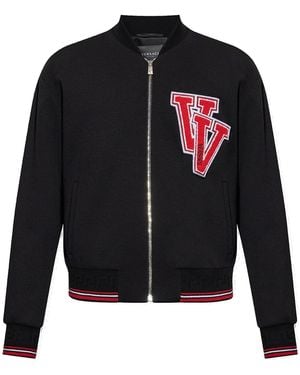 Versace Patch Bomber Jacket - Black