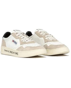 Autry Medalist Low Trainers Goat Leather - White