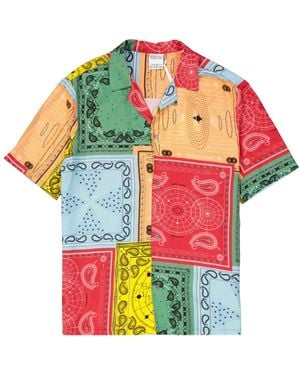Marcelo Burlon Colour-Block Shirt - Green