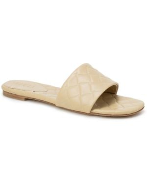 Bottega Veneta Amy Ledersandalen - Natur