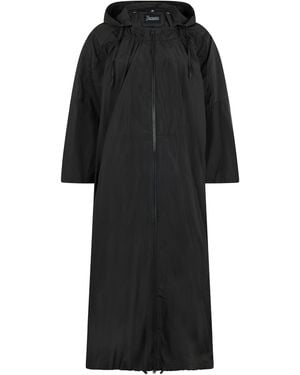 Herno Long Lightweight Coat - Black