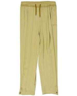 Herno Satin Wide Trousers - Green